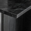 Mesa auxiliar de mármol en color negro mate 51 x 25 x 53 cm – detalle