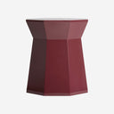 Mesa auxiliar de MDF en color rojo