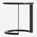 Mesa auxiliar de MDF y hierro en color verde lacado
