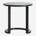Mesa auxiliar de MDF y hierro en color verde lacado