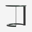 Mesa auxiliar de MDF y hierro en color verde lacado
