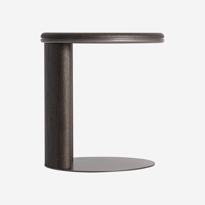 Mesa auxiliar de MDF y madera contrachapada en color marrón