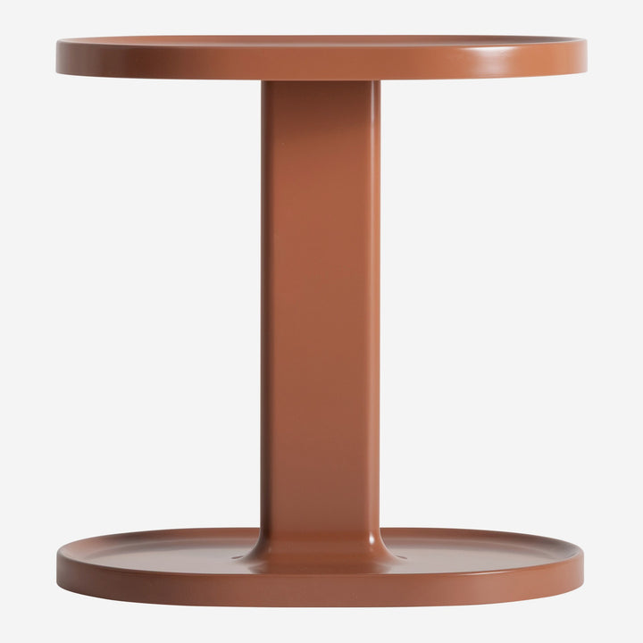 Mesa auxiliar de MDF y madera de haya en color marrón