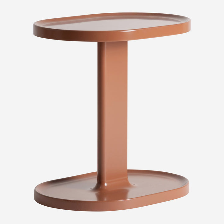 Mesa auxiliar de MDF y madera de haya en color marrón