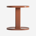 Mesa auxiliar de MDF y madera de haya en color marrón