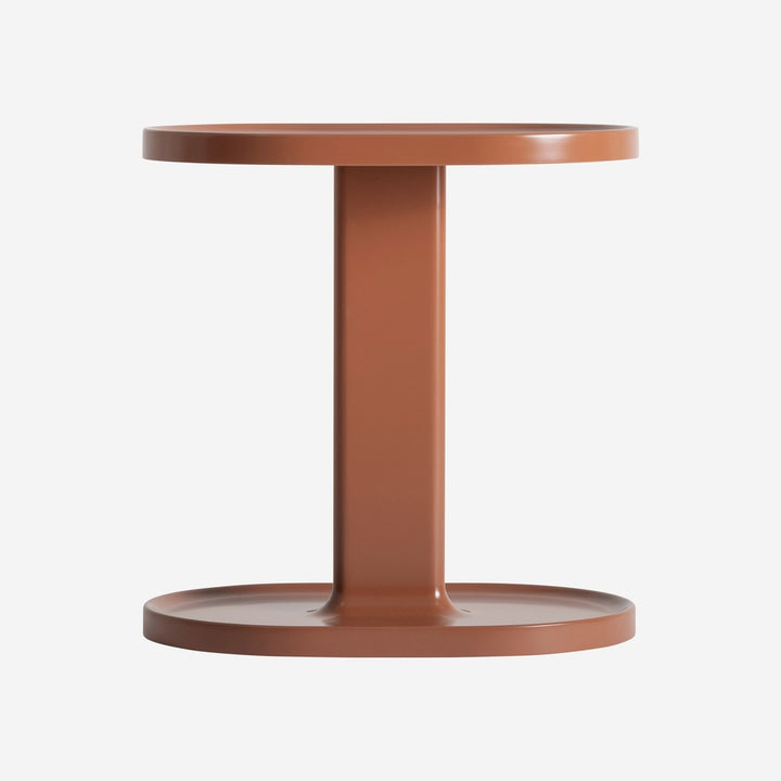 Mesa auxiliar de MDF y madera de haya en color marrón