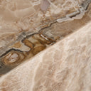 Mesa auxiliar de ónix en color beige – detalle