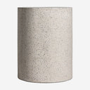 Mesa auxiliar de terrazo en color blanco 40 x 50 cm