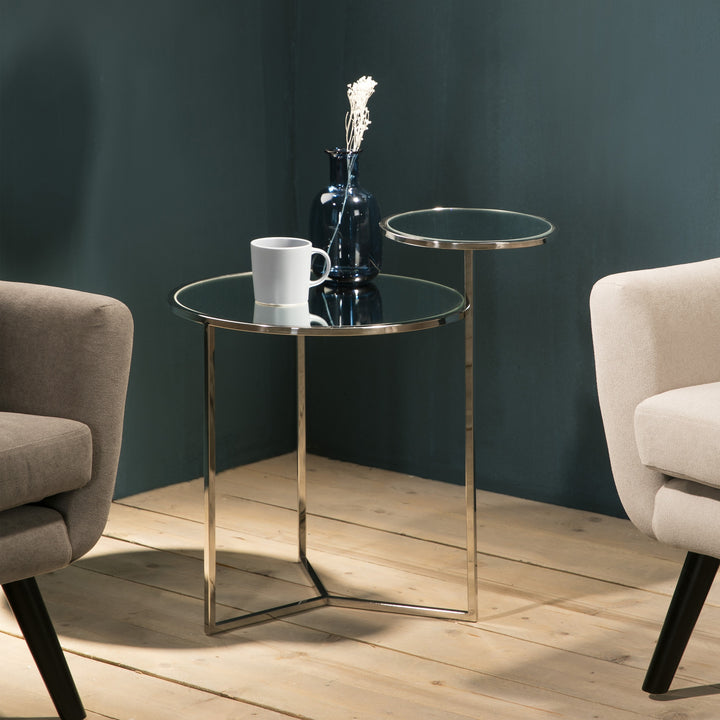 Mesa auxiliar Tokio plata