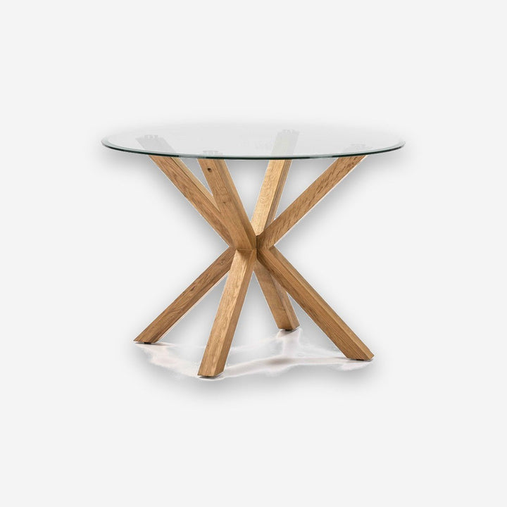 Glass dining table