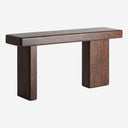 Mesa consola de madera de acacia en color marrón 180 x 44 x 85 cm