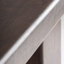Mesa consola de madera de acacia en color marrón 180 x 44 x 85 cm – detalle