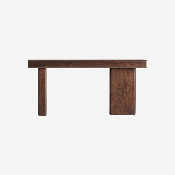 Mesa consola de madera de acacia en color marrón 180 x 44 x 85 cm