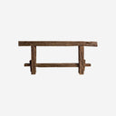 Mesa consola de madera de mango reciclada en color marrón envejecido