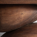 Mesa consola de madera de suar en color marrón 180 x 45 x 78 cm – detalle