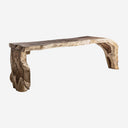 Mesa consola de madera de suar en color marrón 220 x 80 x 79 cm