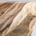 Mesa consola de madera de suar en color marrón 220 x 80 x 79 cm – detalle