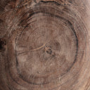Mesa consola de madera de suar en color marrón de aire étnico 200 x 45 x 80 cm – detalle