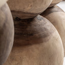 Mesa consola de madera de suar en color marrón de líneas contemporáneas 200 x 45 x 80 cm – detalle