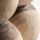 Mesa consola de madera de suar en color marrón de líneas contemporáneas 200 x 45 x 80 cm – detalle