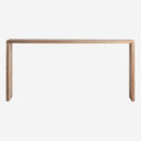 Mesa consola de madera de teca reciclada en color marrón 180 x 45 x 86 cm