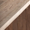 Mesa consola de madera de teca reciclada en color marrón 180 x 45 x 86 cm – detalle