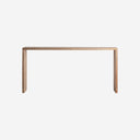 Mesa consola de madera de teca reciclada en color marrón 180 x 45 x 86 cm