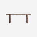 Mesa consola de madera recuperada en color marrón 200 x 45 x 76 cm