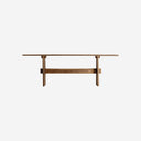Mesa consola de madera recuperada en color marrón natural