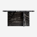 Mesa consola de mármol – Negro veteado