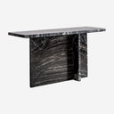 Mesa consola de mármol – Negro veteado