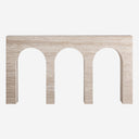 Mesa consola de travertino en color beige 150 x 35 x 80 cm