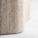 Mesa consola de travertino en color beige 160 x 45 x 80 cm – detalle
