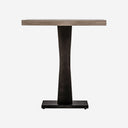 Mesa de bar de madera de mango y hierro