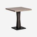 Mesa de bar de madera de mango y hierro