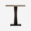 Mesa de bar de madera de mango y hierro