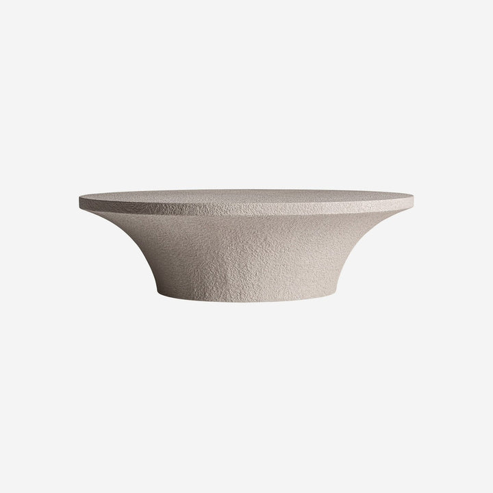 Mesa de centro de cemento en color beige