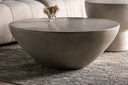 Mesa de centro de cemento en color gris 90 x 37 cm – detalle