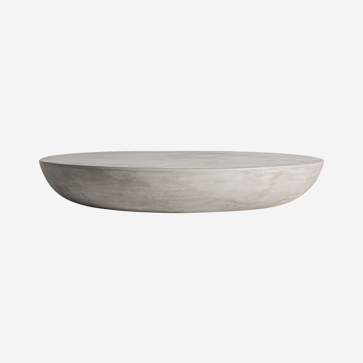 Mesa de centro de cemento en color gris 98 x 16 cm