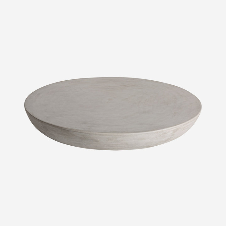Mesa de centro de cemento en color gris 98 x 16 cm