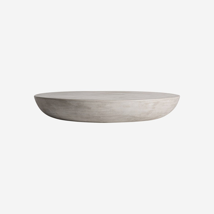 Mesa de centro de cemento en color gris 98 x 16 cm