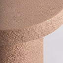 Mesa de centro de cemento y MDF – Terracota / 48 x 48 x 57 cm – detalle