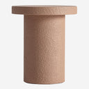 Mesa de centro de cemento y MDF – Terracota / 48 x 48 x 57 cm
