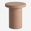 Mesa de centro de cemento y MDF – Terracota / 48 x 48 x 57 cm