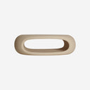 Mesa de centro de fibra de vidrio en color beige LATKY 108x60 cm
