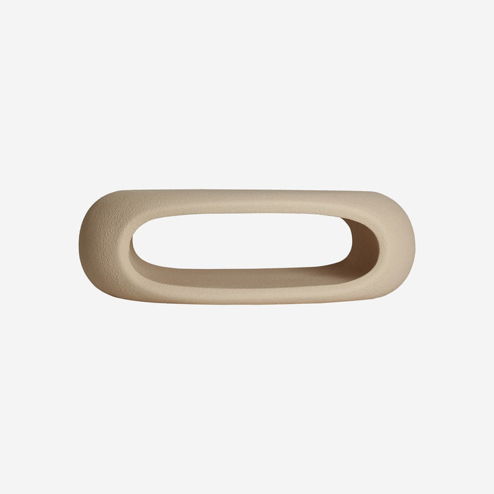 Mesa de centro de fibra de vidrio en color beige LATKY 108x60 cm