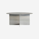 Mesa de centro de hierro en color plata PRAZZO