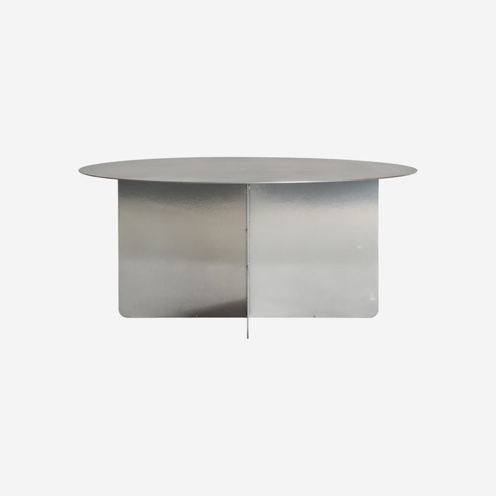 Mesa de centro de hierro en color plata PRAZZO