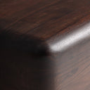 Mesa de centro de madera de acacia en color marrón – detalle