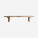 Mesa de centro de madera de acacia en color marrón claro